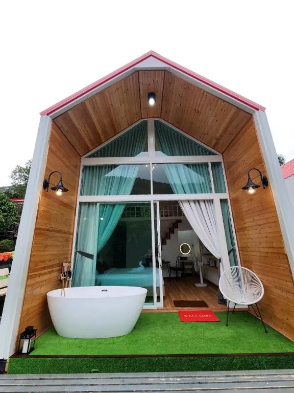 Deluxe Double or Twin Room with River View — Lake Hill Resort Kanchanaburi